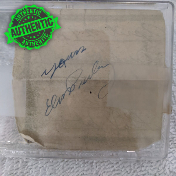 Elvis Presley Autograph Signed