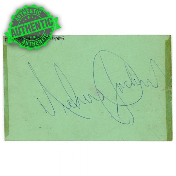 Michael Jackson 1985 Autographed Library Card