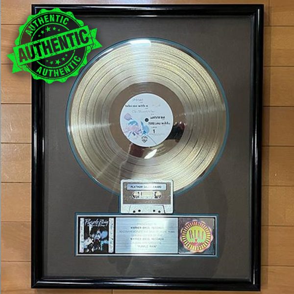 Prince RIAA Platinum Award Purple Rain