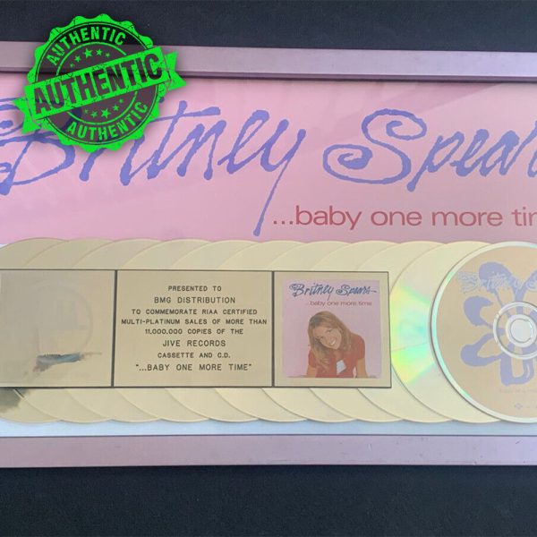 Britney Spears Original RIAA Multi Platinum Award Baby One More Time