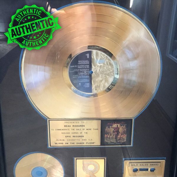 Michael Jackson Original RIAA Gold Record Award