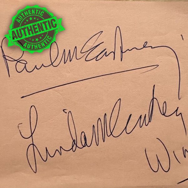 Paul & Linda McCartney Michael Jackson Elton John Signed Autograph Book